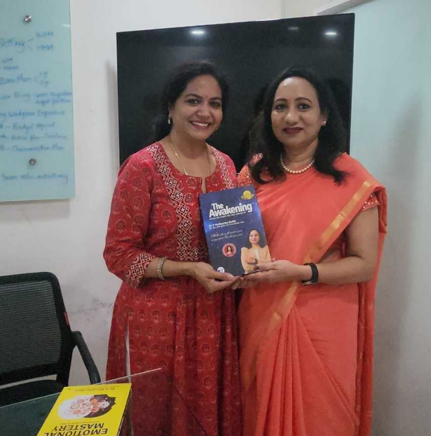 Sunitha with Book